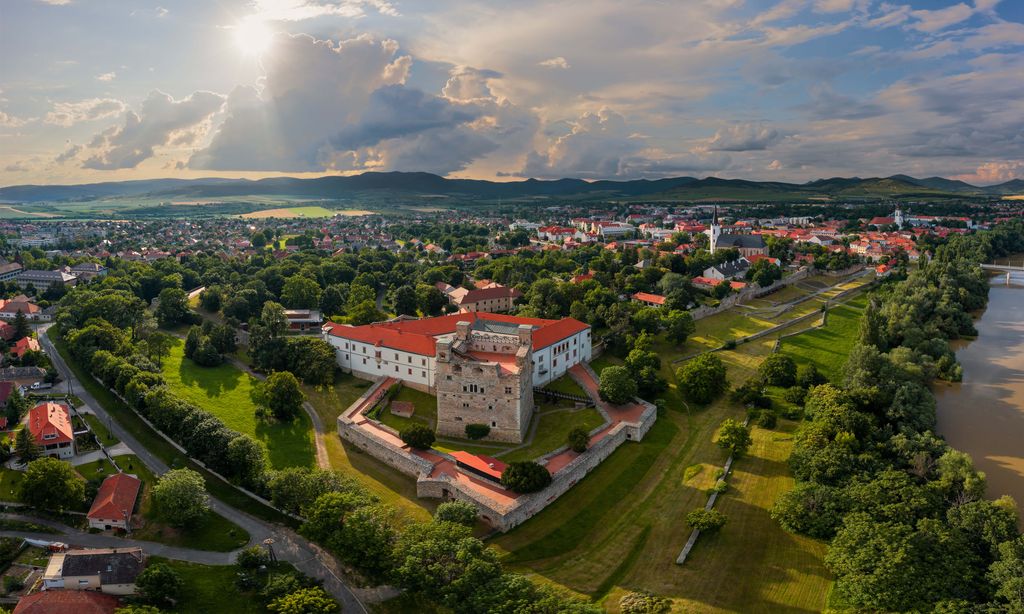 hungary drone castleSarospatak,Hungary,Another,Name,Is,Rakoczi,Castle.,This medieval castle,castle,historical,building,4k video,view,sarospa Castle of Sarospatak Hungary Another name is Rakoczi castle. This is a rennesiance fort what built in after 1250. 