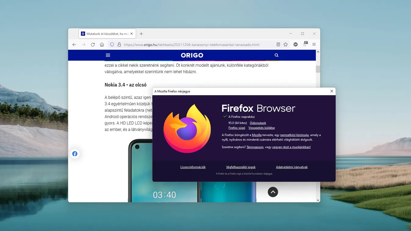 mozilla firefox 95 