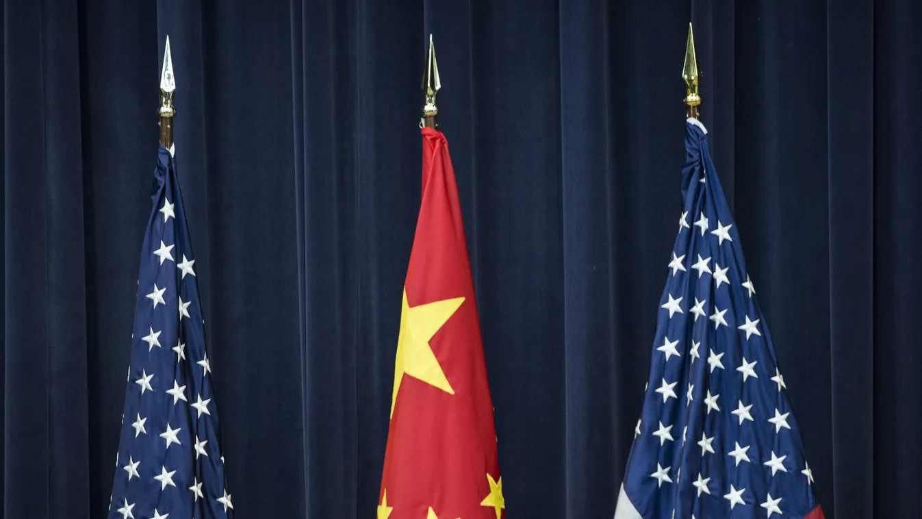 USA és Kína zászló 