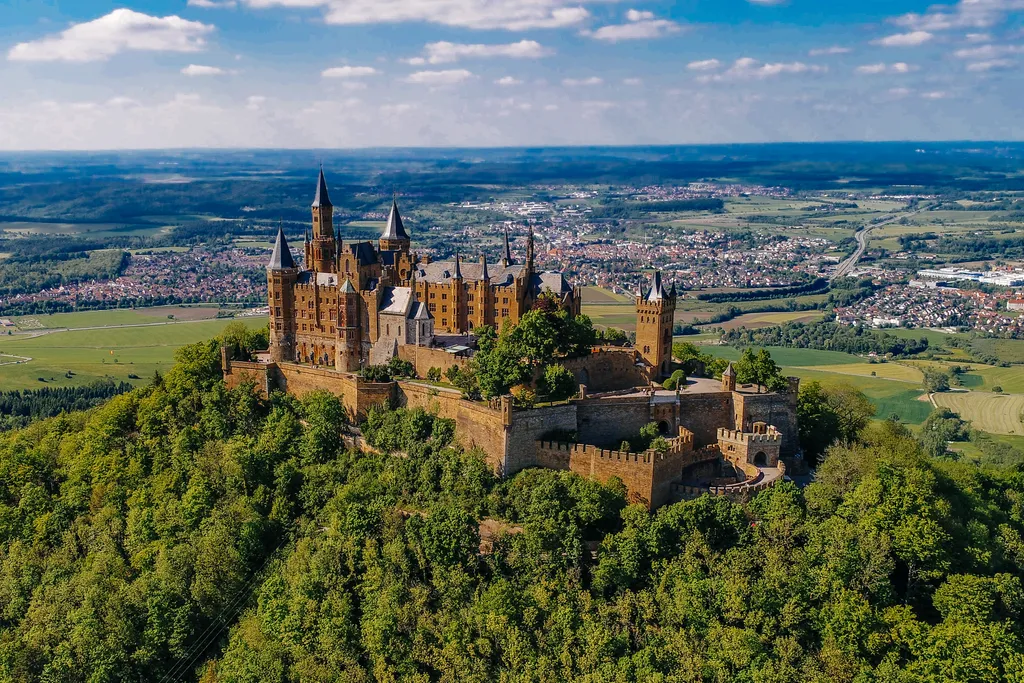 Legszebb történelmi kastélyok,  Hohenzollern-kastély, Németország 