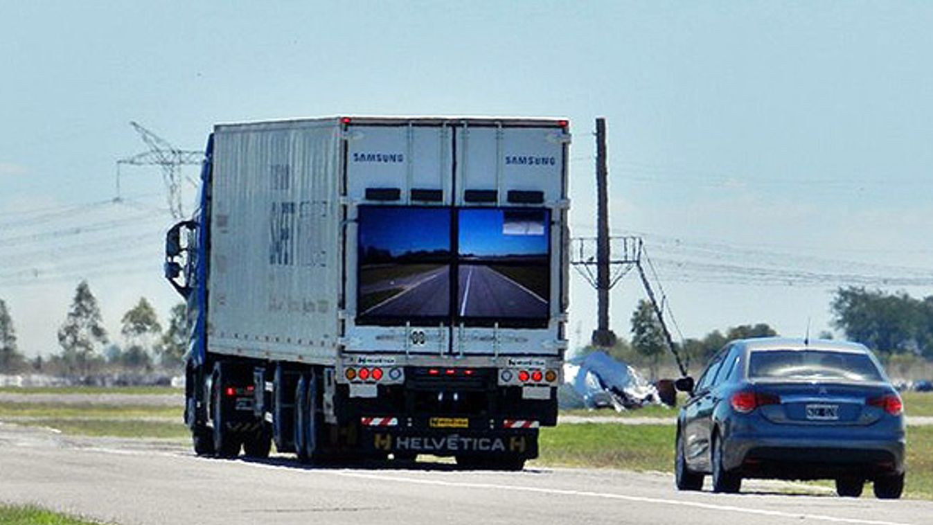 samsung safety truck átlátszó kamion előzés 