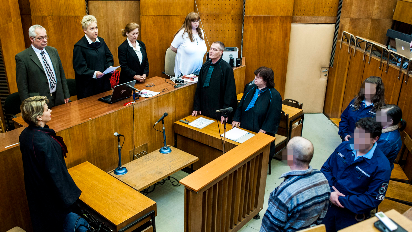 Budapest, 
Szegedi Gyöngyvér bírónő (b3) felolvassa az ítéletet K. Rudolf és felesége büntetőperén, amelyet nevelése alatt álló, 12. életévét be nem töltött személy sérelmére erőszakkal elkövetett szexuális erőszak bűntette és más bűncsel 