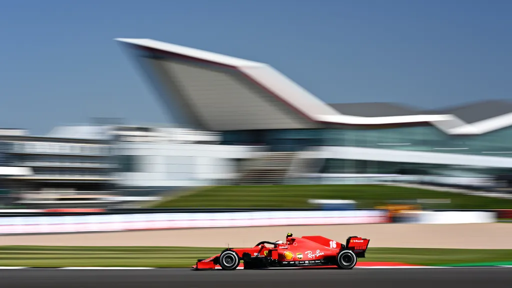 Forma-1, Charles Leclerc, Ferrari, Brit Nagydíj 2020, péntek 