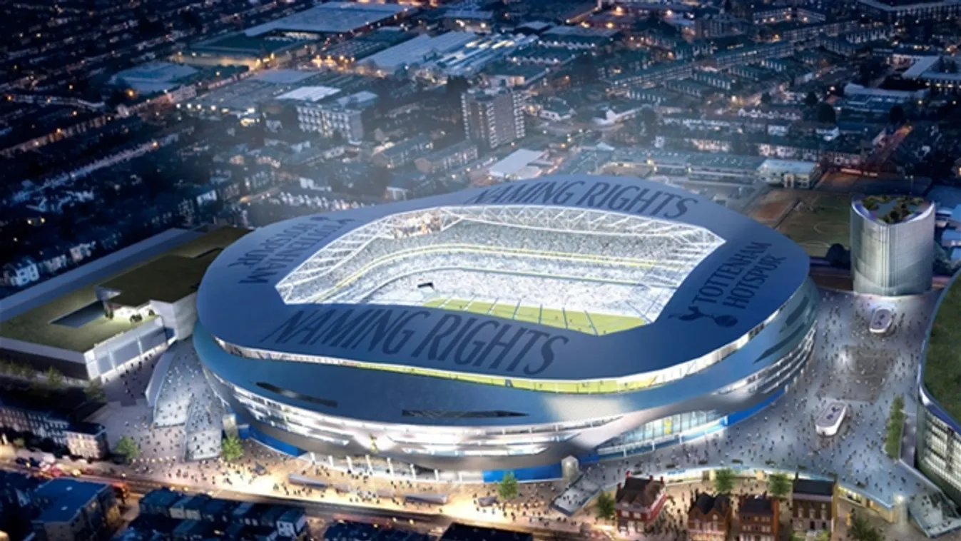 A Tottenham új stadionjának látványterve 