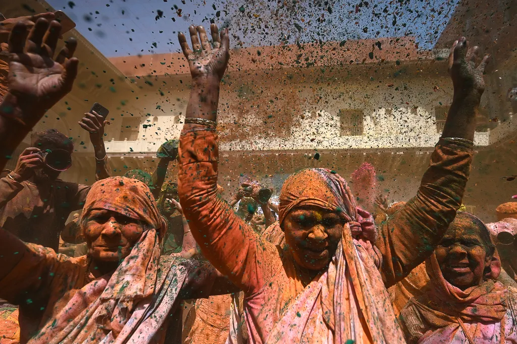 Holi fesztivál Lathmar Holi Barsana 