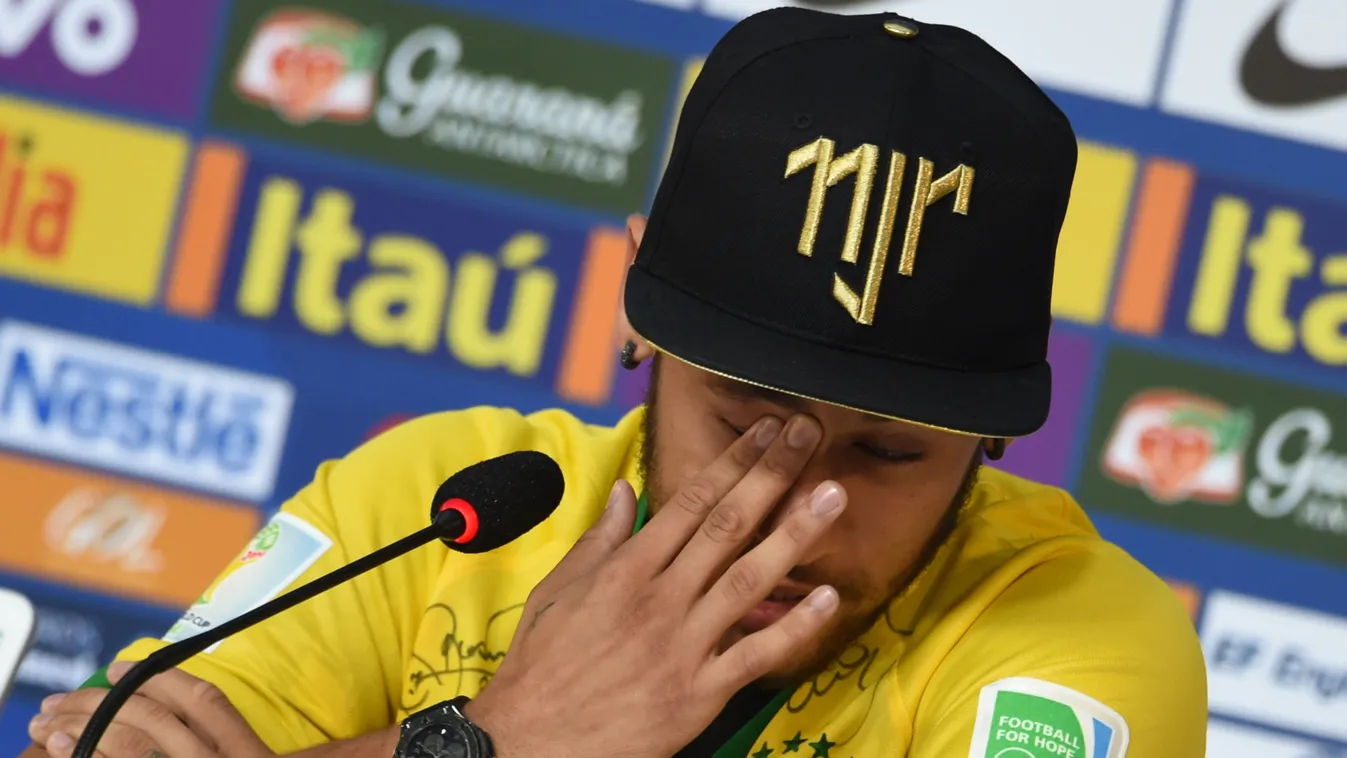Neymar, sajtótájékoztató 