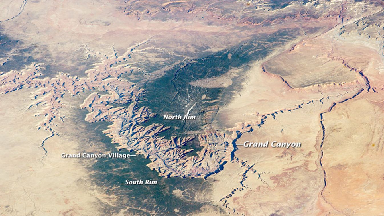 űrfelvétel, Grand Canyon, ISS, NASA 
