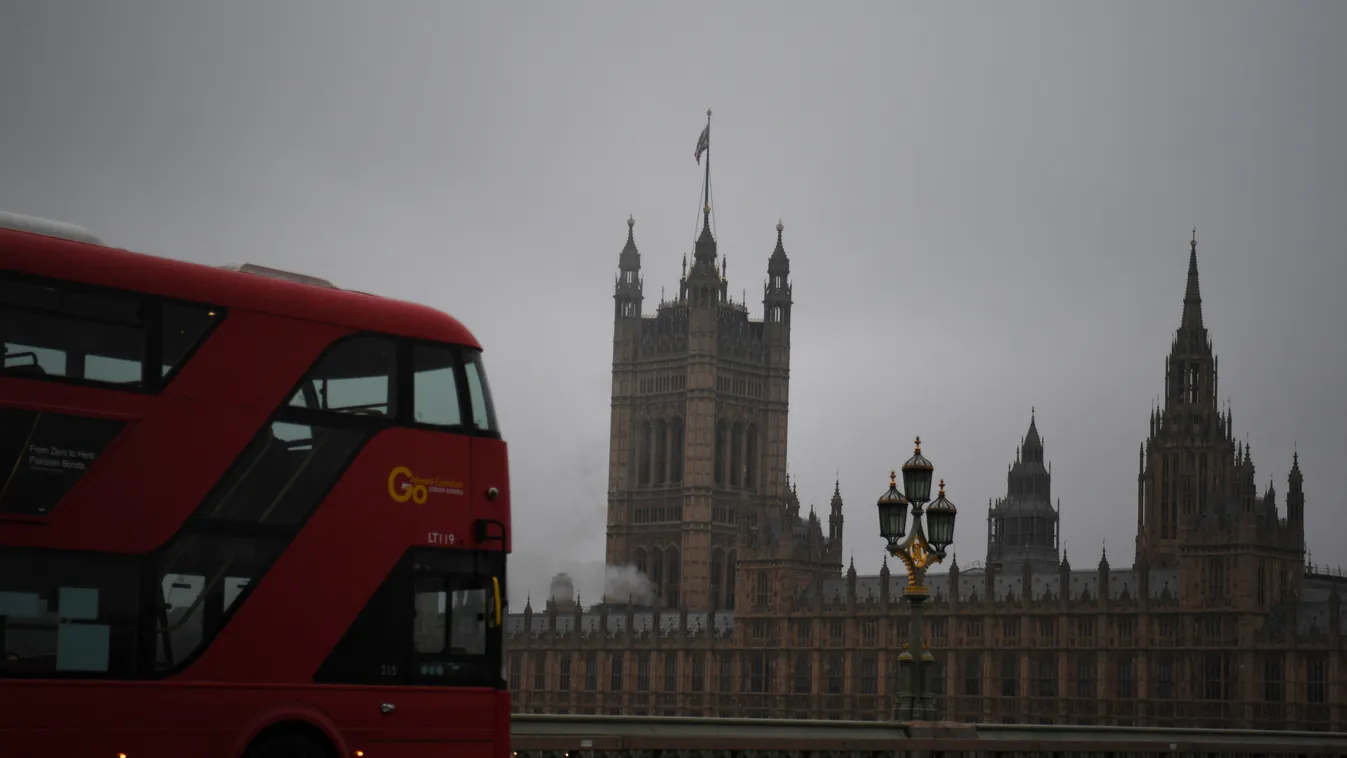 Horizontal POLITICS PARLIAMENT MONUMENT ILLUSTRATION DOUBLEDECKER BUS 