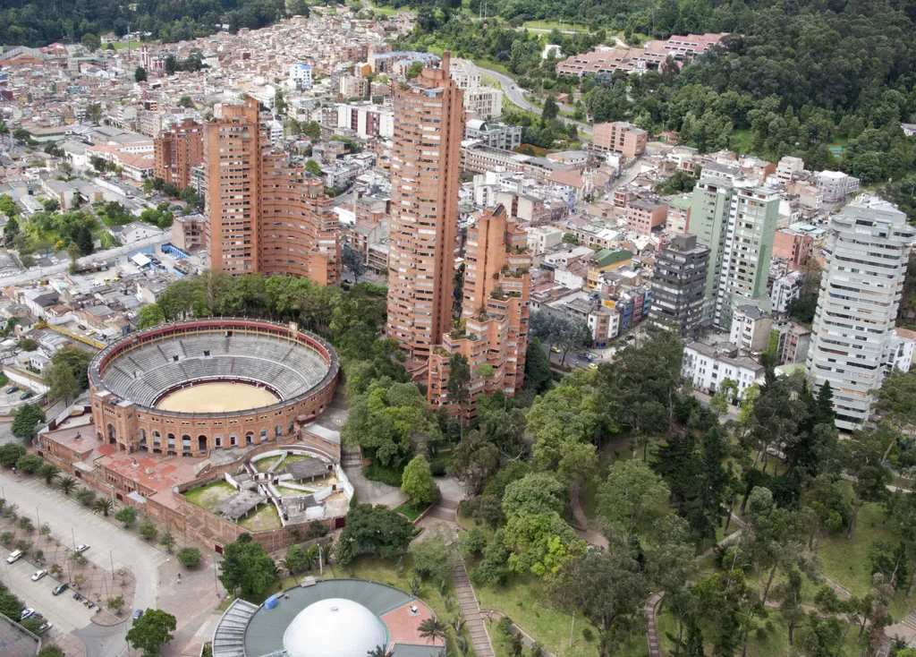 america latin financial city cityscape colombia santa downtown panoramic mountain south district latinamerican urban view colombian bogota buildings american houses cundinamarca country 