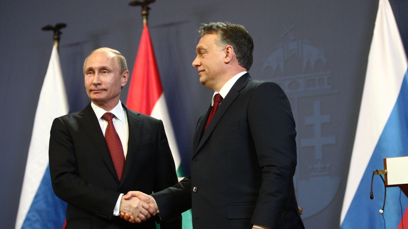 Putyin, Orbán, Budapest, Parlament 