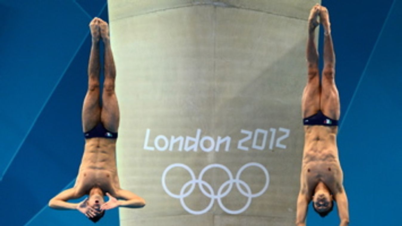 olimpia, london 2012, jó testek, a mexikói műugrók German Sanchez Sanchez és Ivan Garcia Navarro