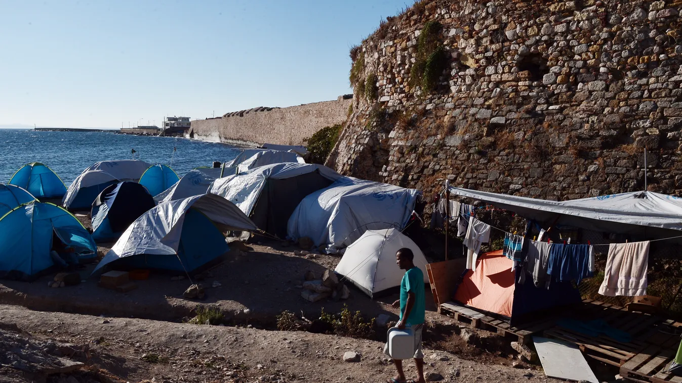 Chios-sziget, menekültek 