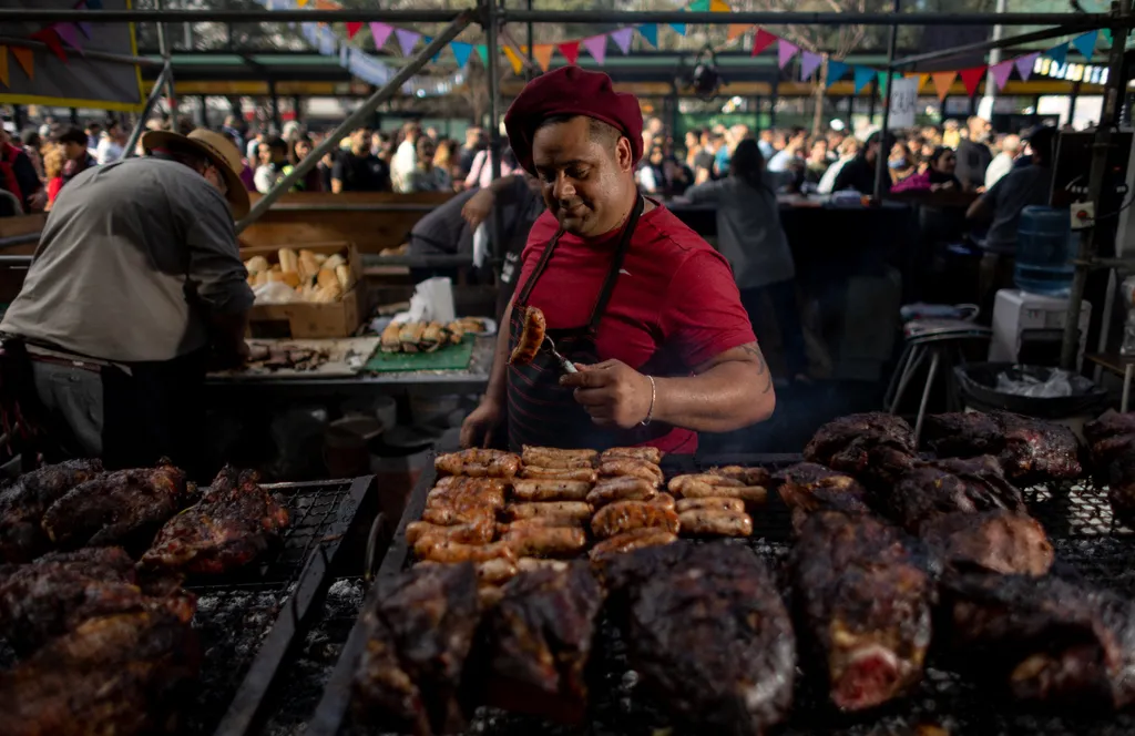 Barbecue, argentína, argentin, sütés, verseny, hús, rendezvény, fesztivál, Buenos Aires 