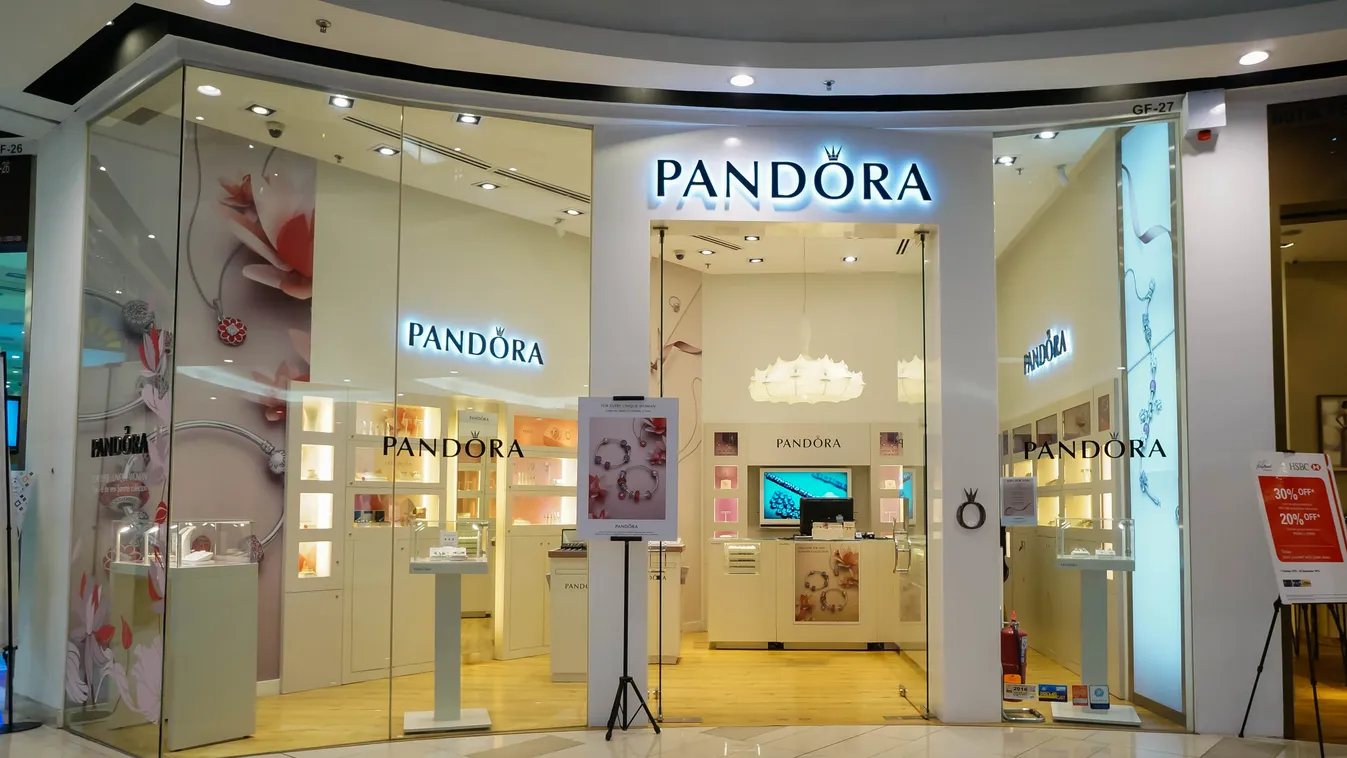 Pandora, ékszerbolt, Kuala Lumpur 