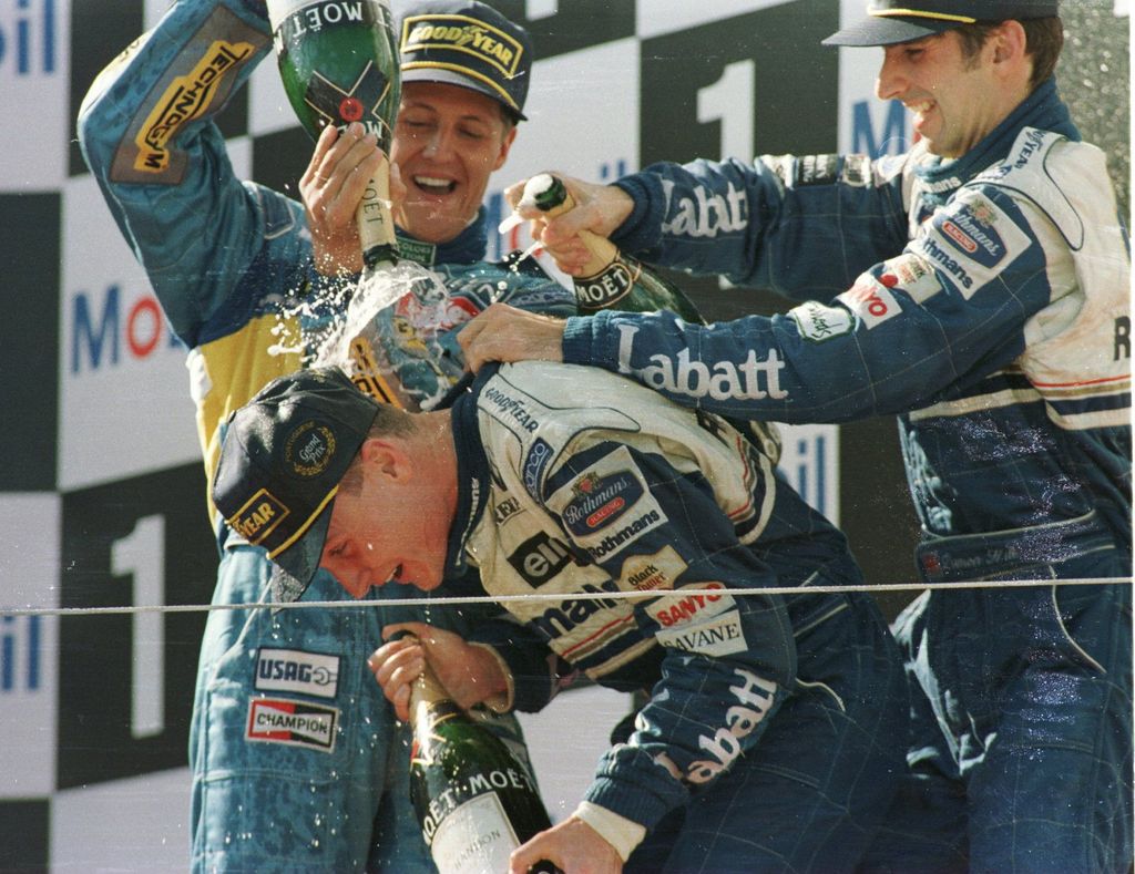 Forma-1, David Coulthard, Williams-Renault, Michael Schumacher, Benetton-Renault, Damon Hill, Portugál Nagydíj, 1995 