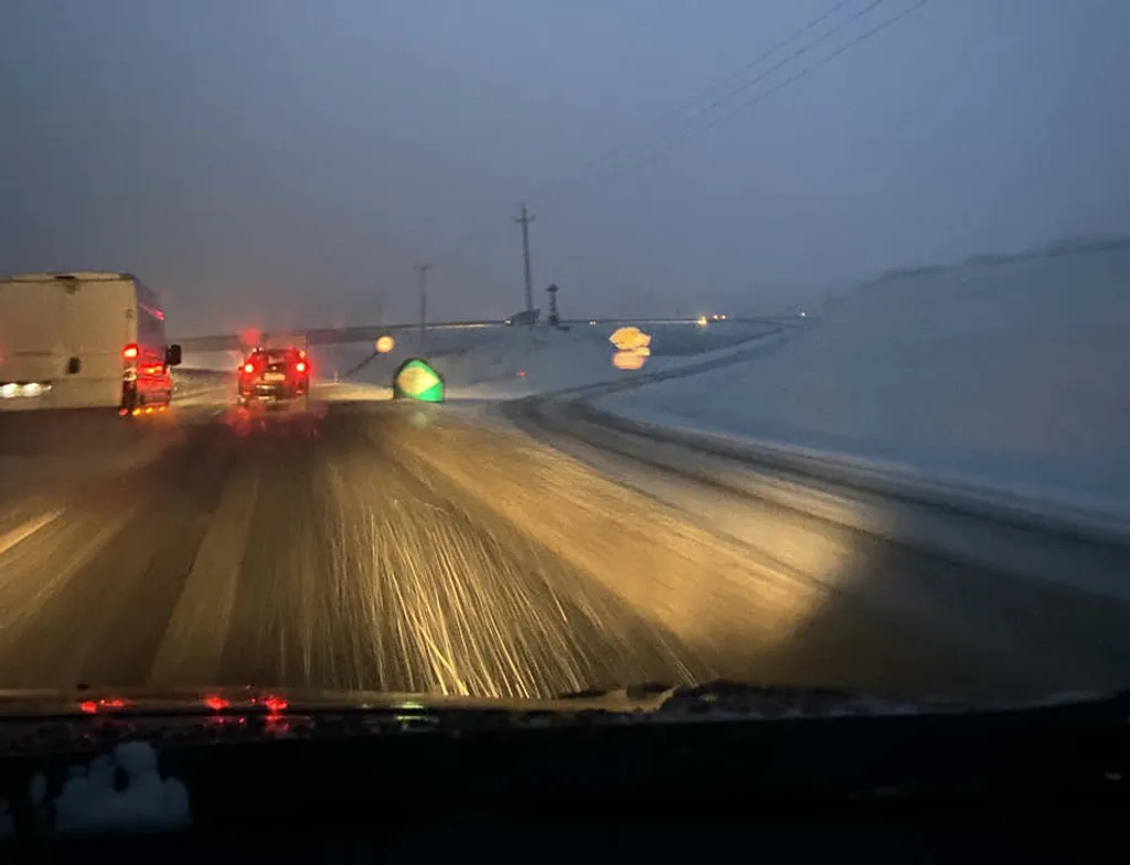 Tél hó havazás Magyarország Veszprém megye 