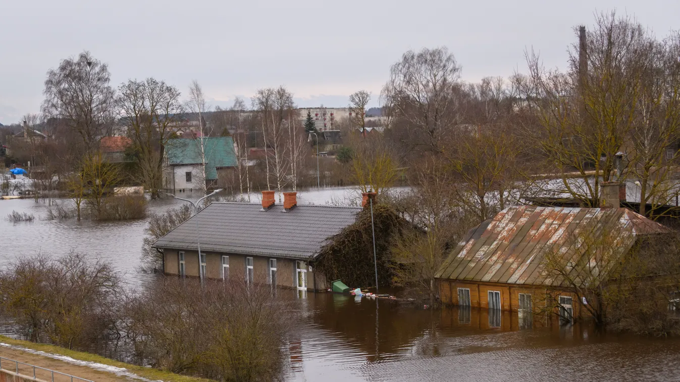 Daugava, folyó, Lettország, áradás, lett, áradások, árvíz 