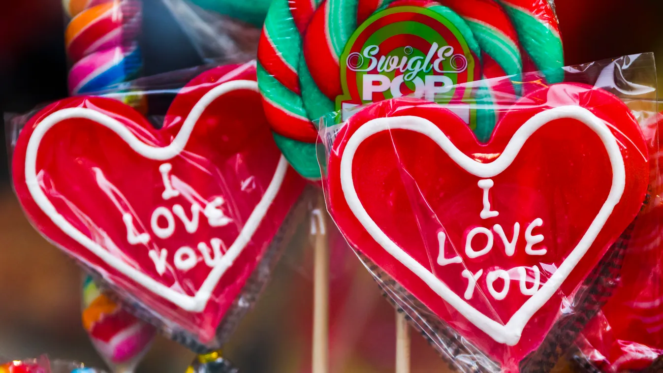 Poland Ahead Of Valentine's Day poland polish cracow krakow lover love relationship lock romantic valentine day valentines heart candy Heart shaped lollipops February 13 2023 Beata Zawrzel/NurPhoto Horizontal EUROPE EUROPEAN LOVERS SAINT COMMEMORATION LOL