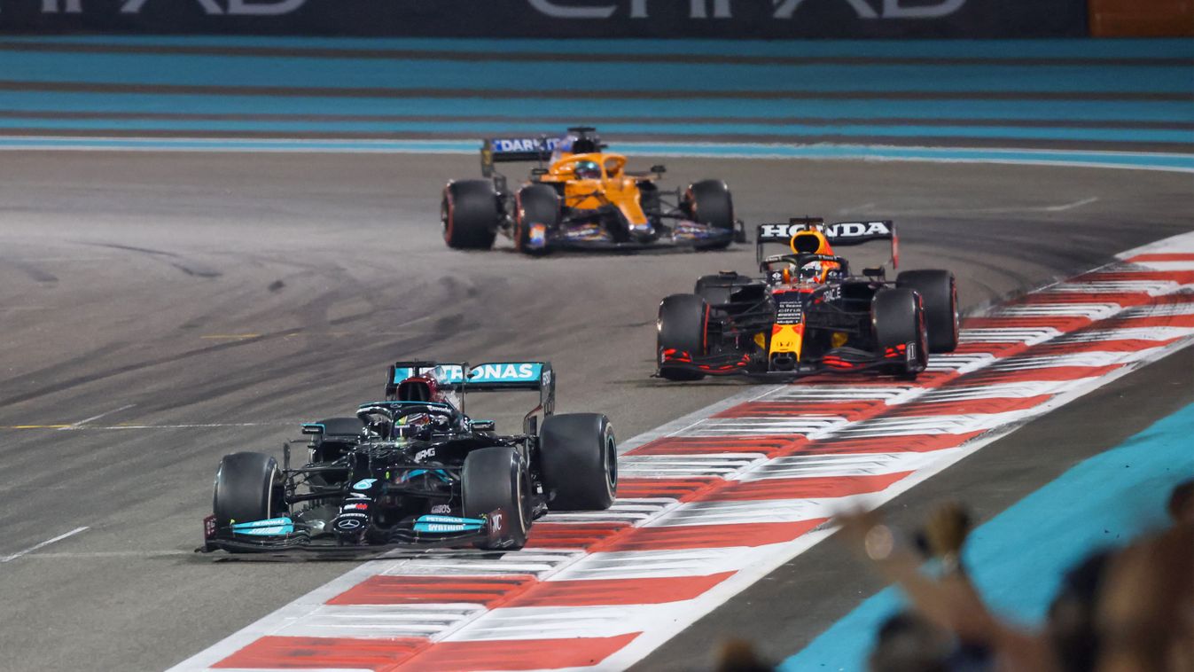 Forma-1, Lewis Hamilton, Max Verstappen, Daniel Ricciardo, Abu-dzabi Nagydíj 