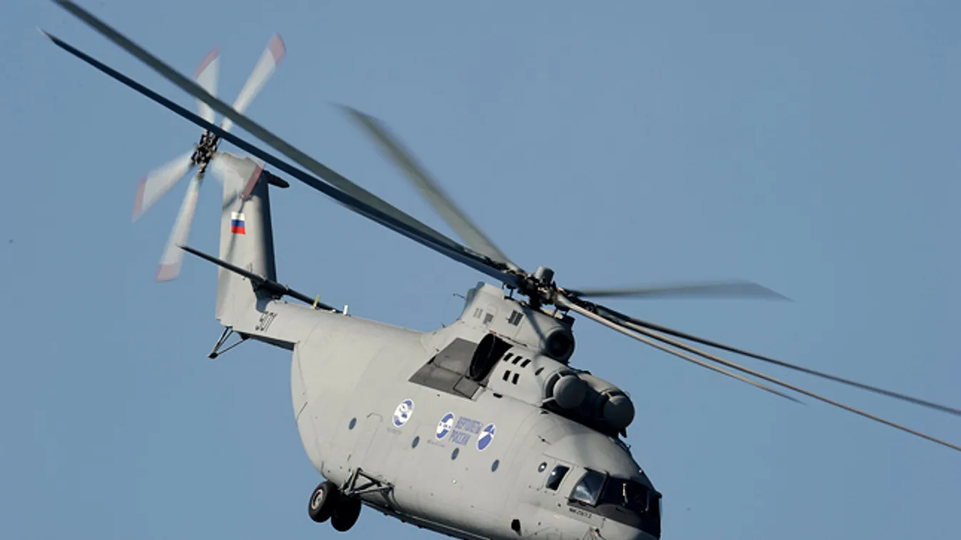 a világ legnagyobb helikoptere, az orosz fejlesztésű MI-26-os, 