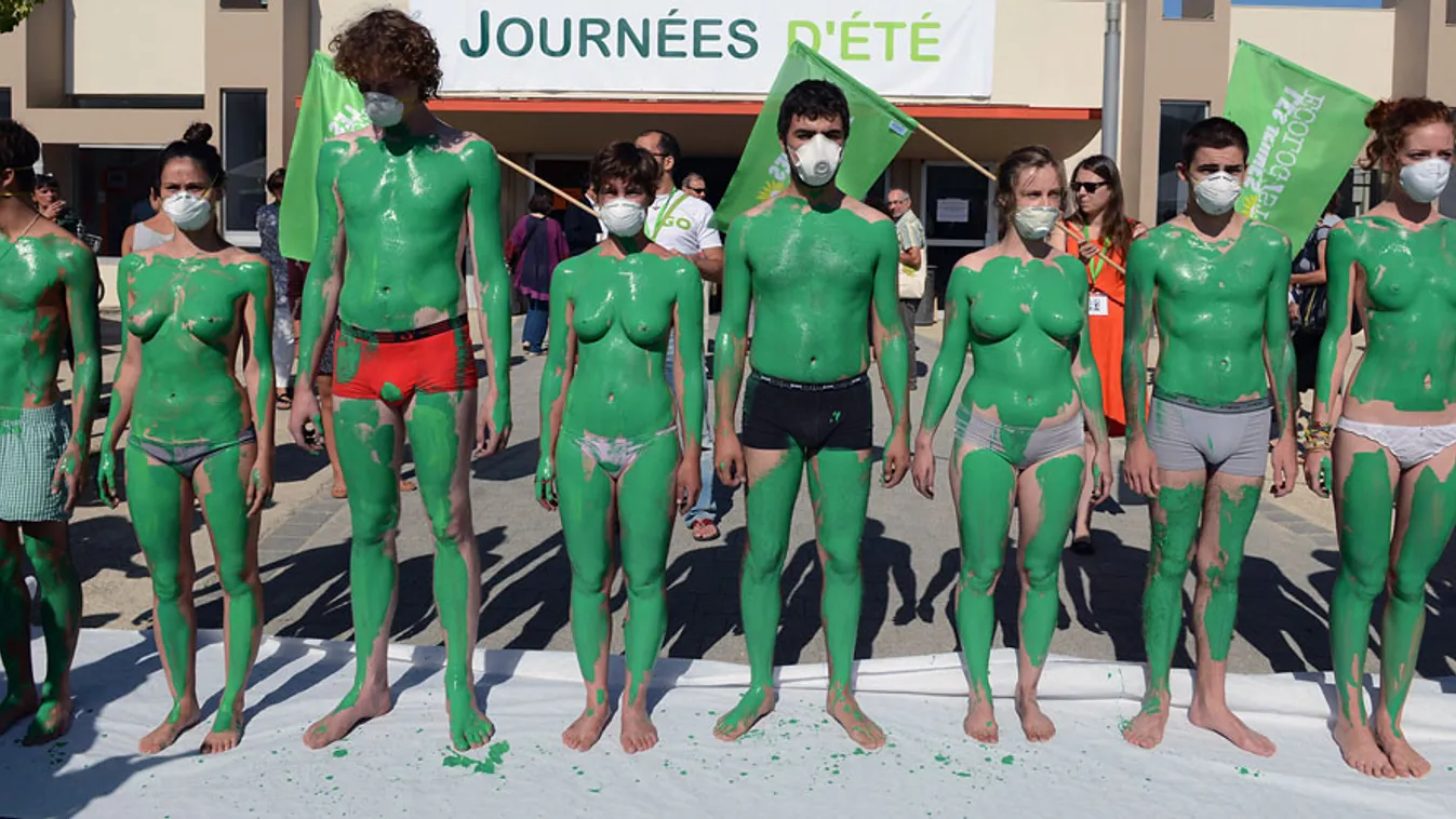 greenwashing, zöldrefestés, Greenpeace tüntetés