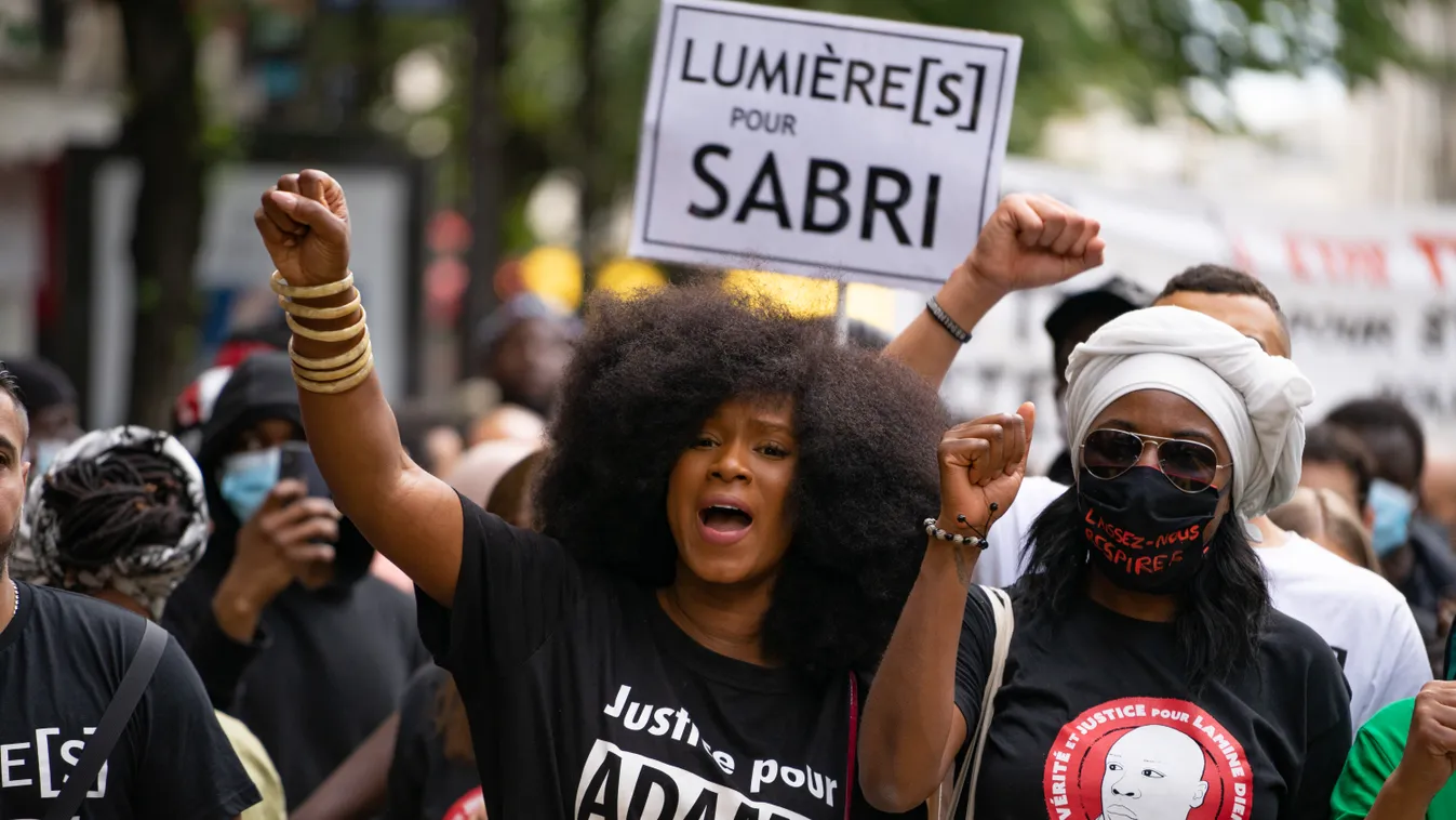 Assa Traore, Assa Traoré, tüntetés, demonstráció 