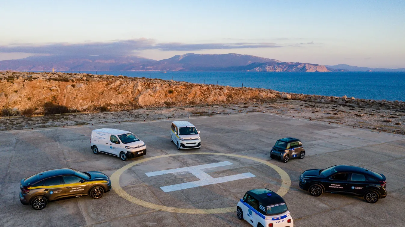 Stellantis, Halki, Görögország, ellepik a villanyautók a görög szigeteket, elektromos, autó, közlekedés, Citroën, Citroen, 2021 