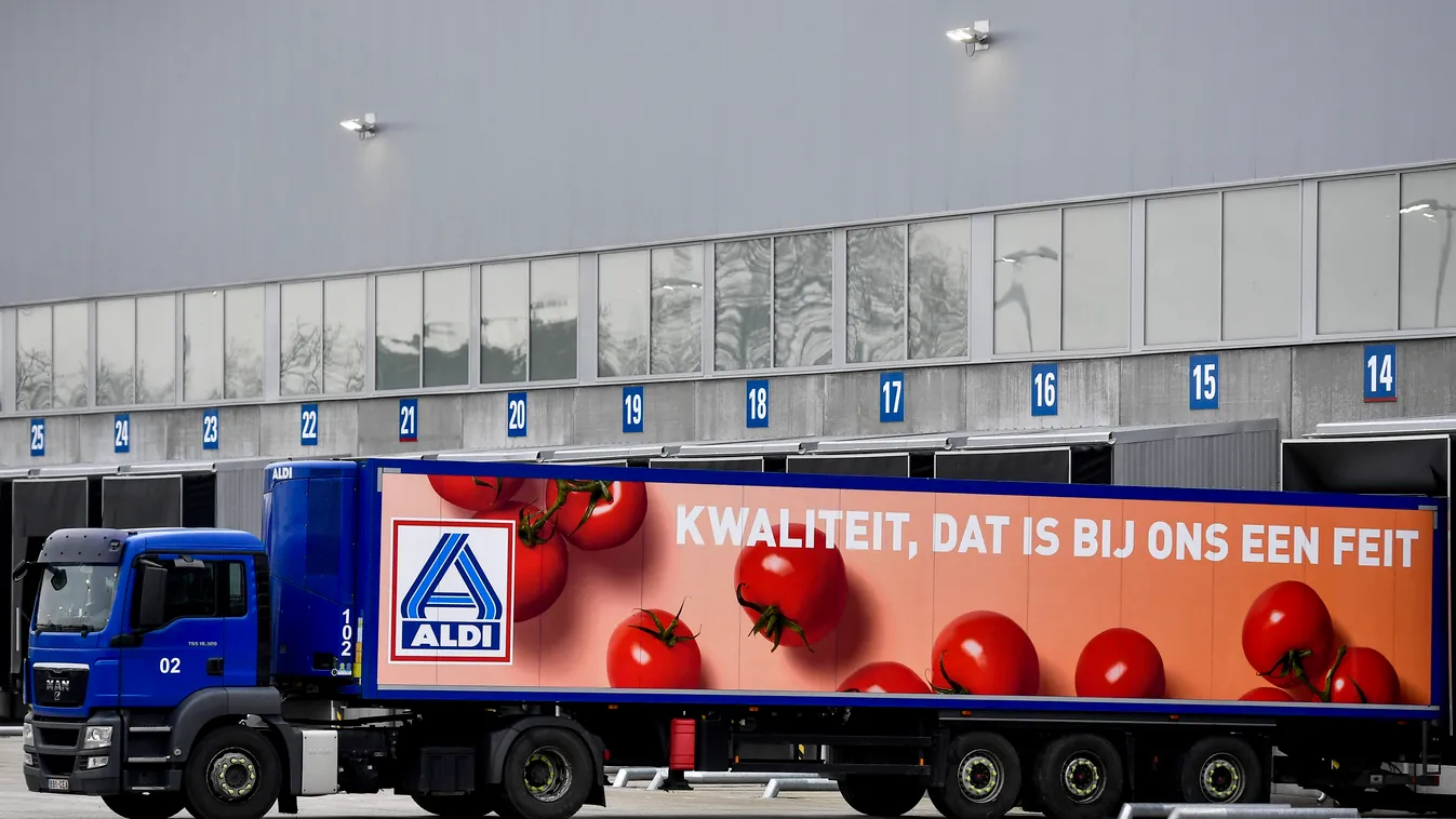 Belgium, bevásárlóközpont, szupermarket, bolt, üzlet, illusztráció, Aldi AdBlue 