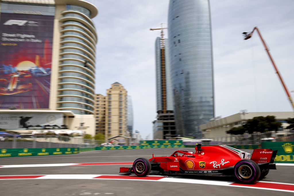 A Forma-1-es Azeri Nagydíj pénteki napja, Kimi Räikkönen, Scuderia Ferrari 