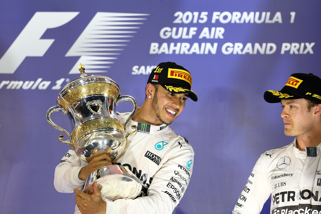 Forma-1, Lewis Hamilton, Nico Rosberg, Mercedes, Bahreini Nagydíj 2015 