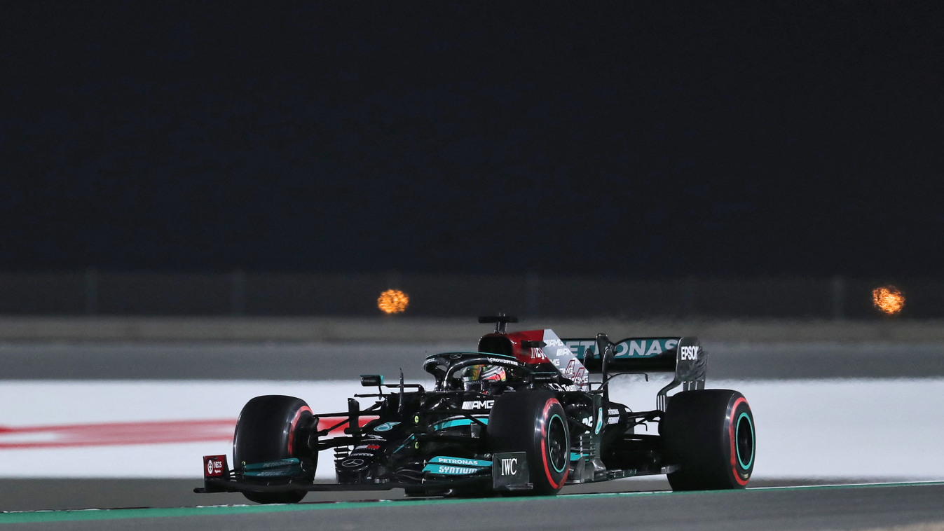 Forma-1, Lewis Hamilton, Mercedes, Katari Nagydíj 2021, péntek 