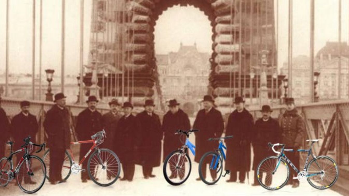 lánchíd bicajok kerékpár budapest bicikli régi 