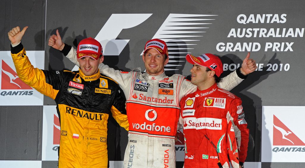 Forma-1, Robert Kubica, Jenson Button, Felipe Massa, Ausztrál Nagydíj 2010 