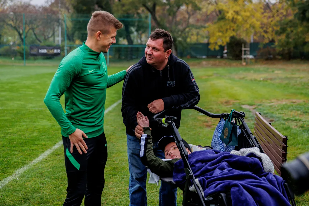 Ments Életet Közhasznú Alapítvány, találkozó, Fradi, Ferencváros, gyerek, gyerekek, futball, labdarúgás, közönség 