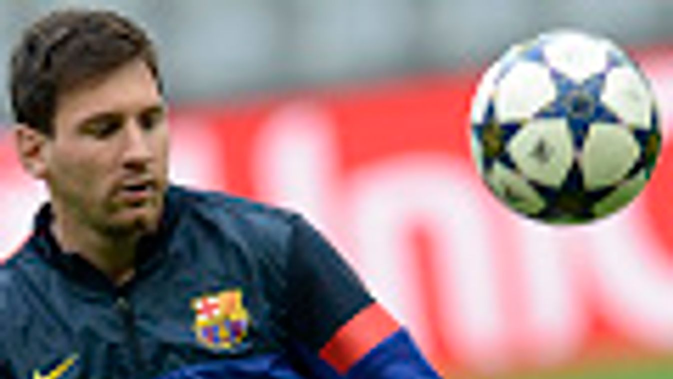 Lionel Messi az FC Barcelona edzésén