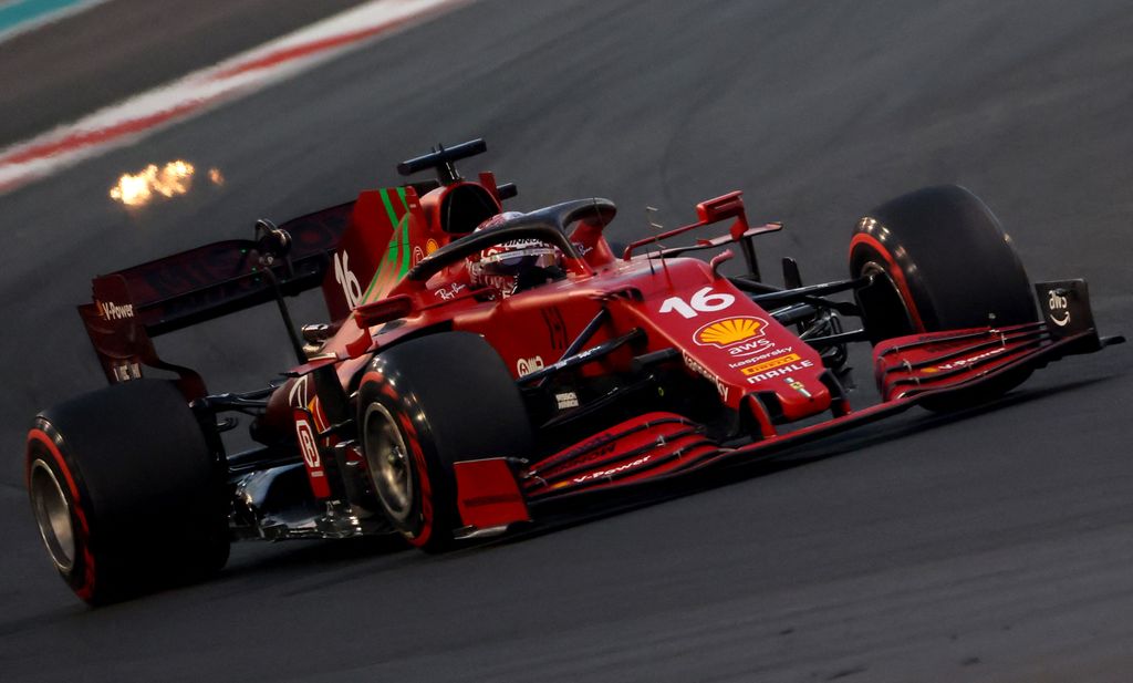 Forma-1, Charles Leclerc, Ferrari, Abu-dzabi Nagydíj 2021, péntek 