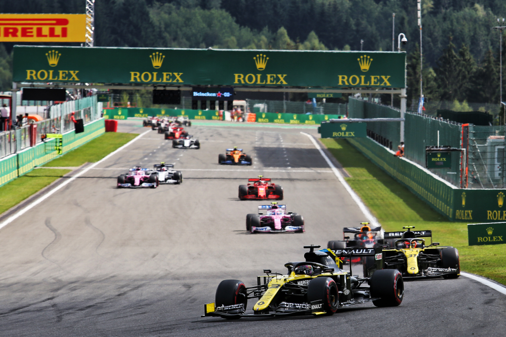 Forma-1, Daniel Ricciardo, Esteban Ocon, Renault F1 Team, Belga Nagydíj 