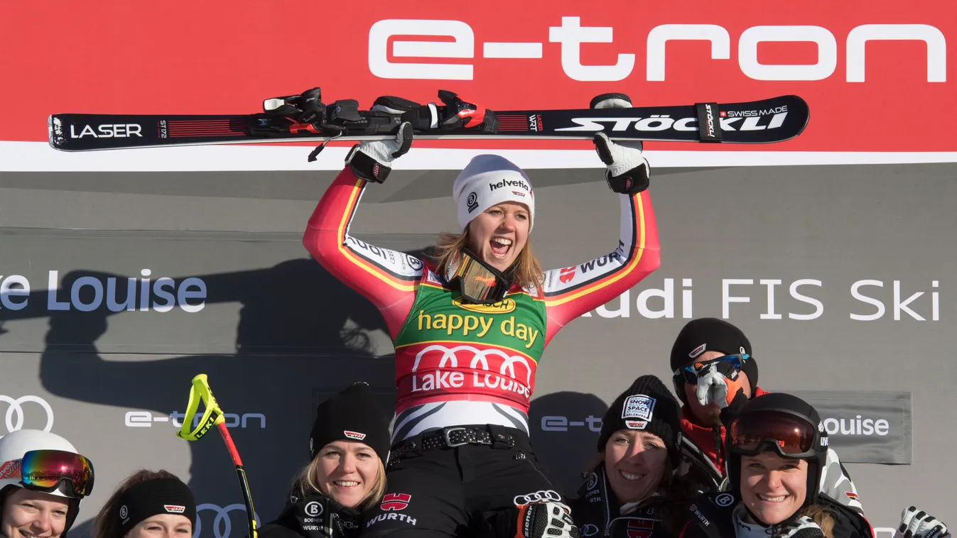 Alpin Ski: 2019/2020 Women's Alpine Ski World Cup - Lake Louise: Super-G (women) ski Horizontal 