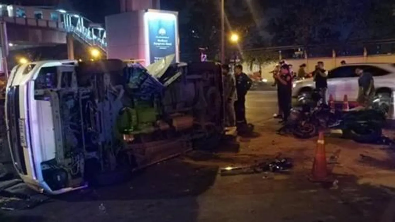 Bangkok, magyarok halálos balesete, baleset 