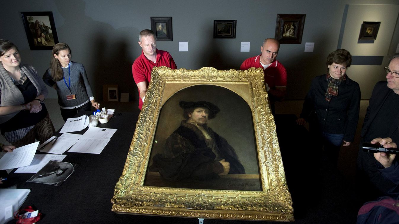 rembrandt hermansz van rijn önarckép a festő 34 éves korában kép kicsomagolása a szépművészeti múzeumban 