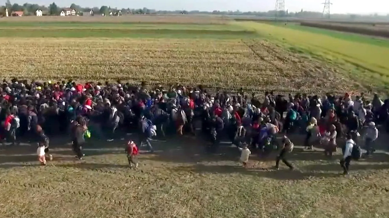 menekültek migránsok drón migráns 