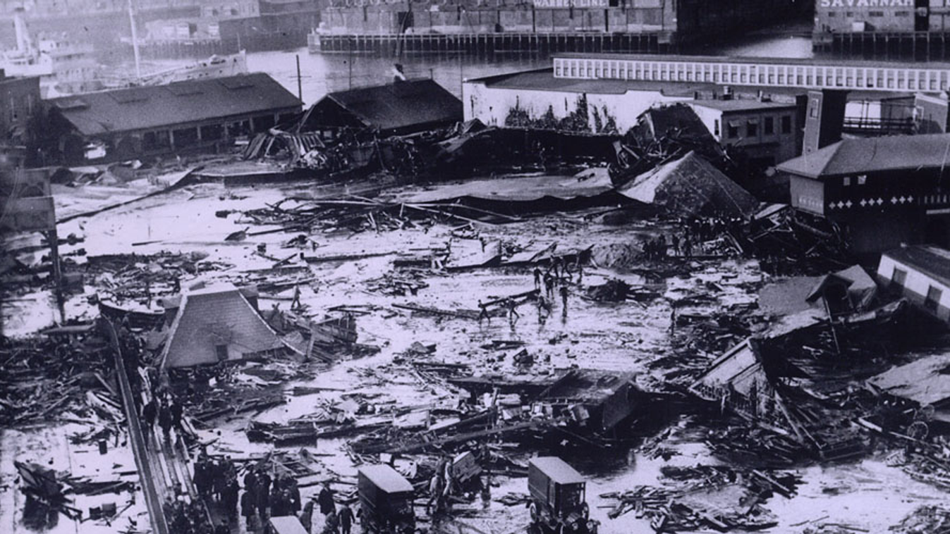 Boston, melaszömlés, ipari katasztrófa, 1919