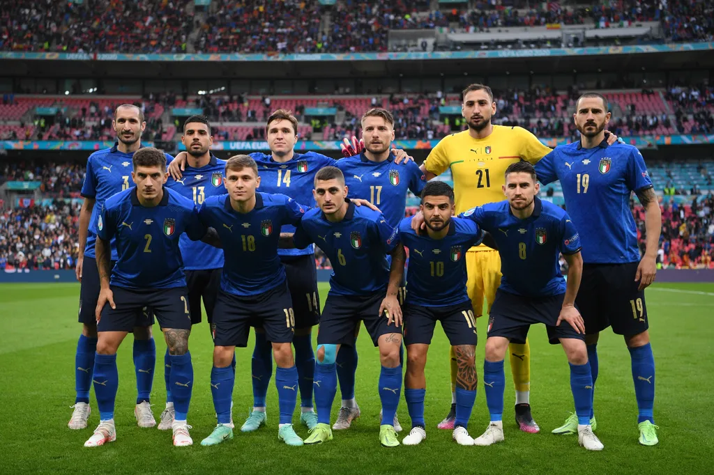 Olaszország - Spanyolország, Foci EB, labdarúgó Európa-bajnokság, Euro 2020, labdarúgás, elődöntő, Wembley Stadion, London, 2021.07.06. 