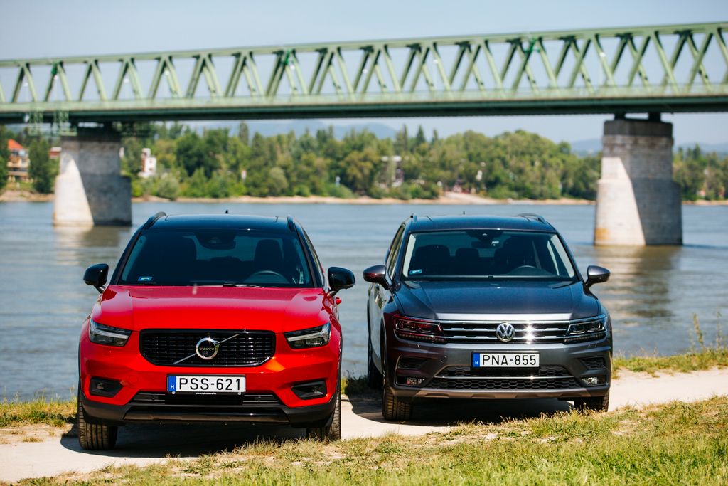 volvo volkswagen terepjáró Volvo XC40 és Volkswagen Tiguan összehasonlító teszt 