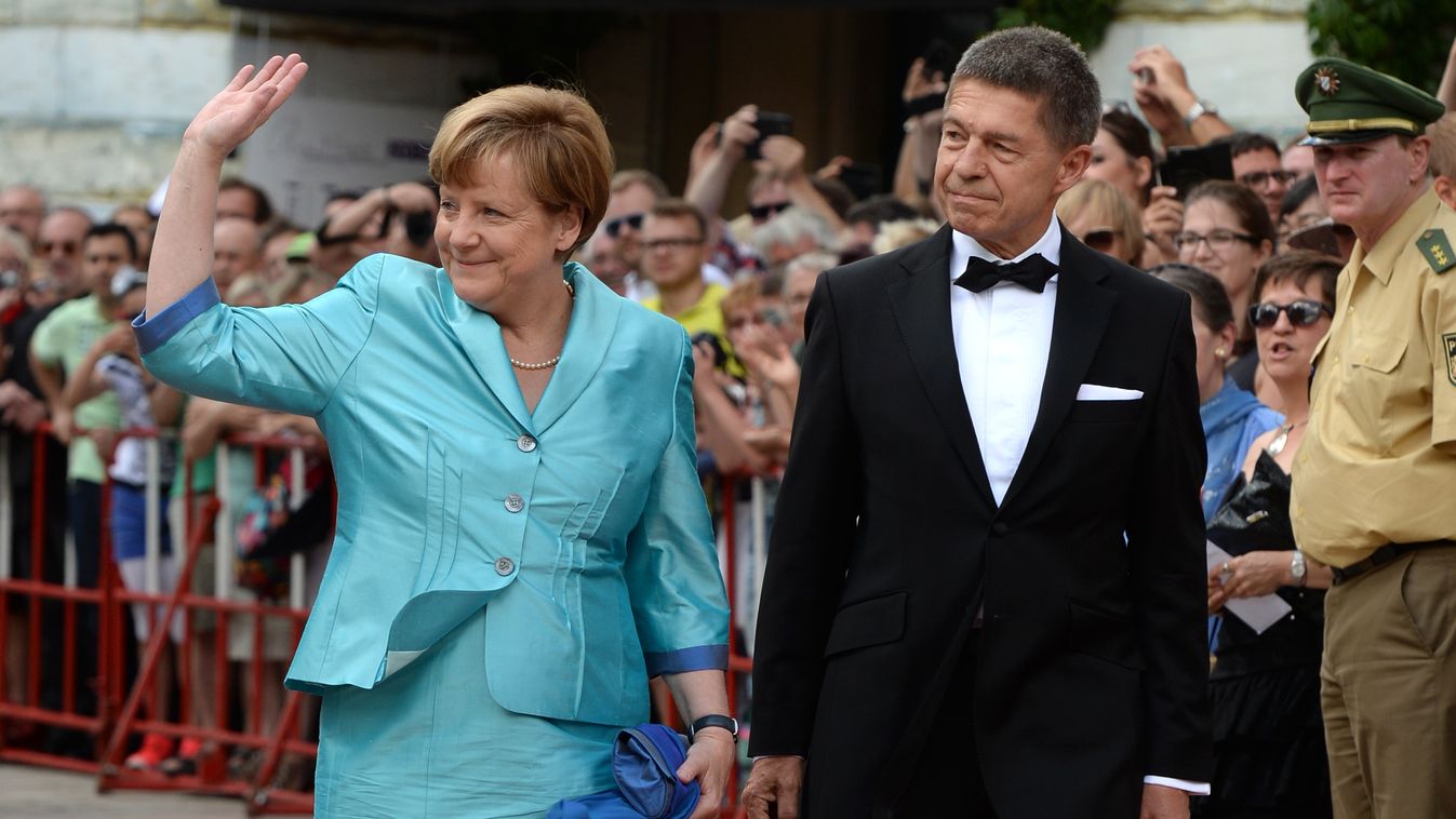 Angela Merkel és férje, Joachim Sauer 