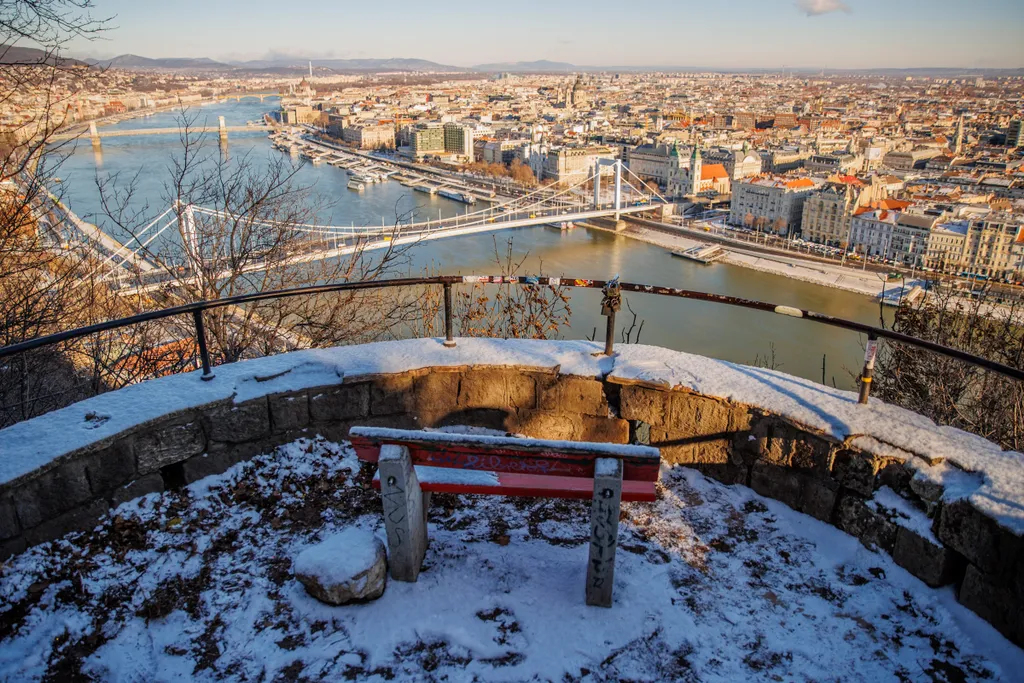 2022.01.22. Hó havazás időjárás tél Budapest 