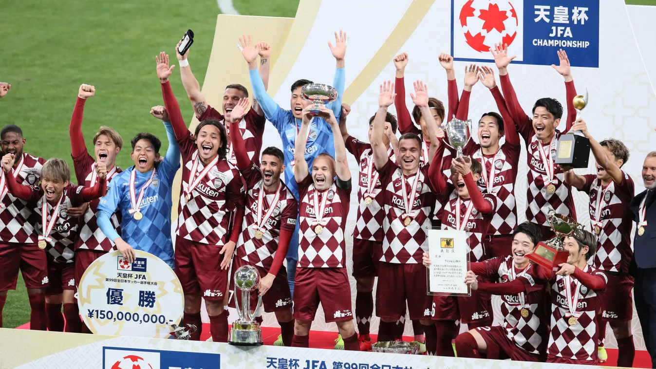 Japan Soccer Emperor's Cup Vissel Kobe VS Kashima Antlers soccer FOOTBALL David Villa 