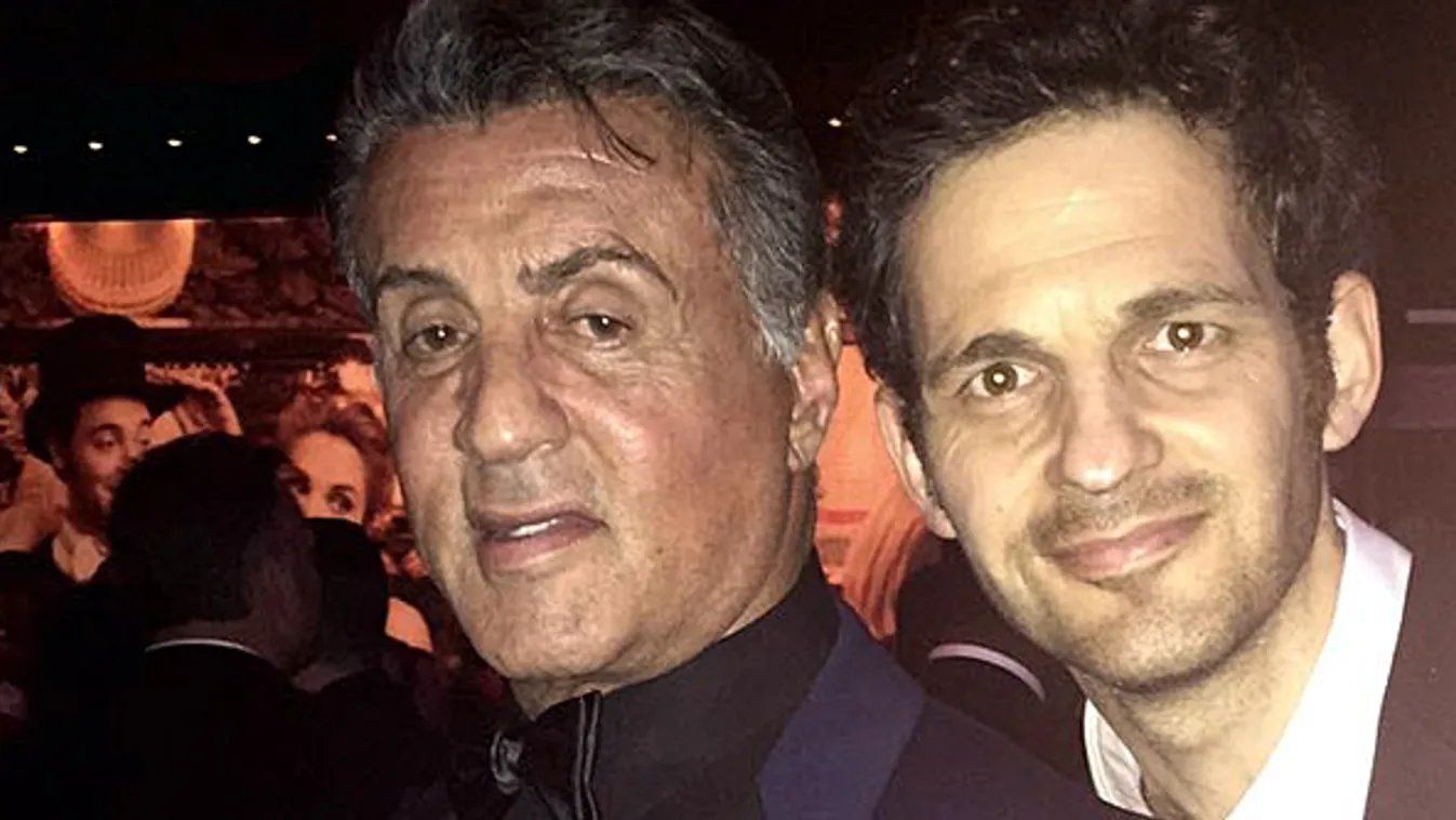 Sylvester Stallone és Röhrig Géza az idei Oscar-gála után 