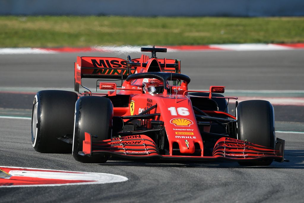 Forma-1, Barcelona, teszt, 1. nap, Charles Leclerc, Ferrari 
