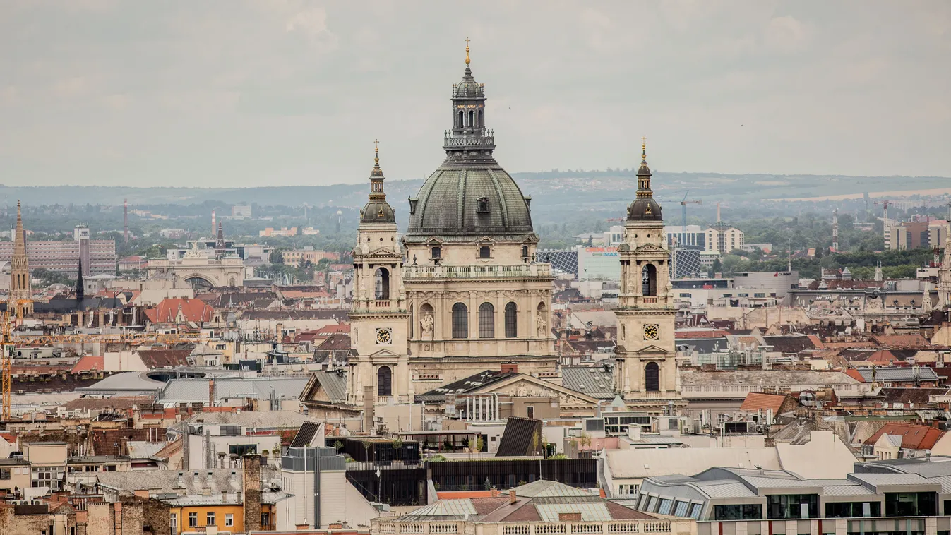 Budapest, város, látkép, belváros, Bazilika 